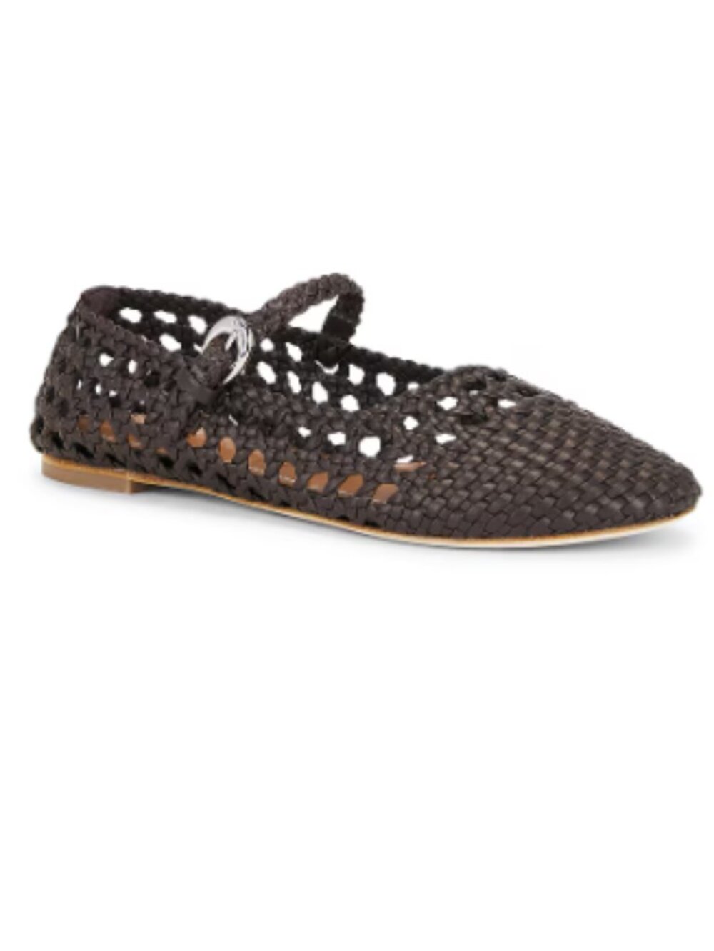STAUD Mary Jane Nell Flat - Espresso 39.5